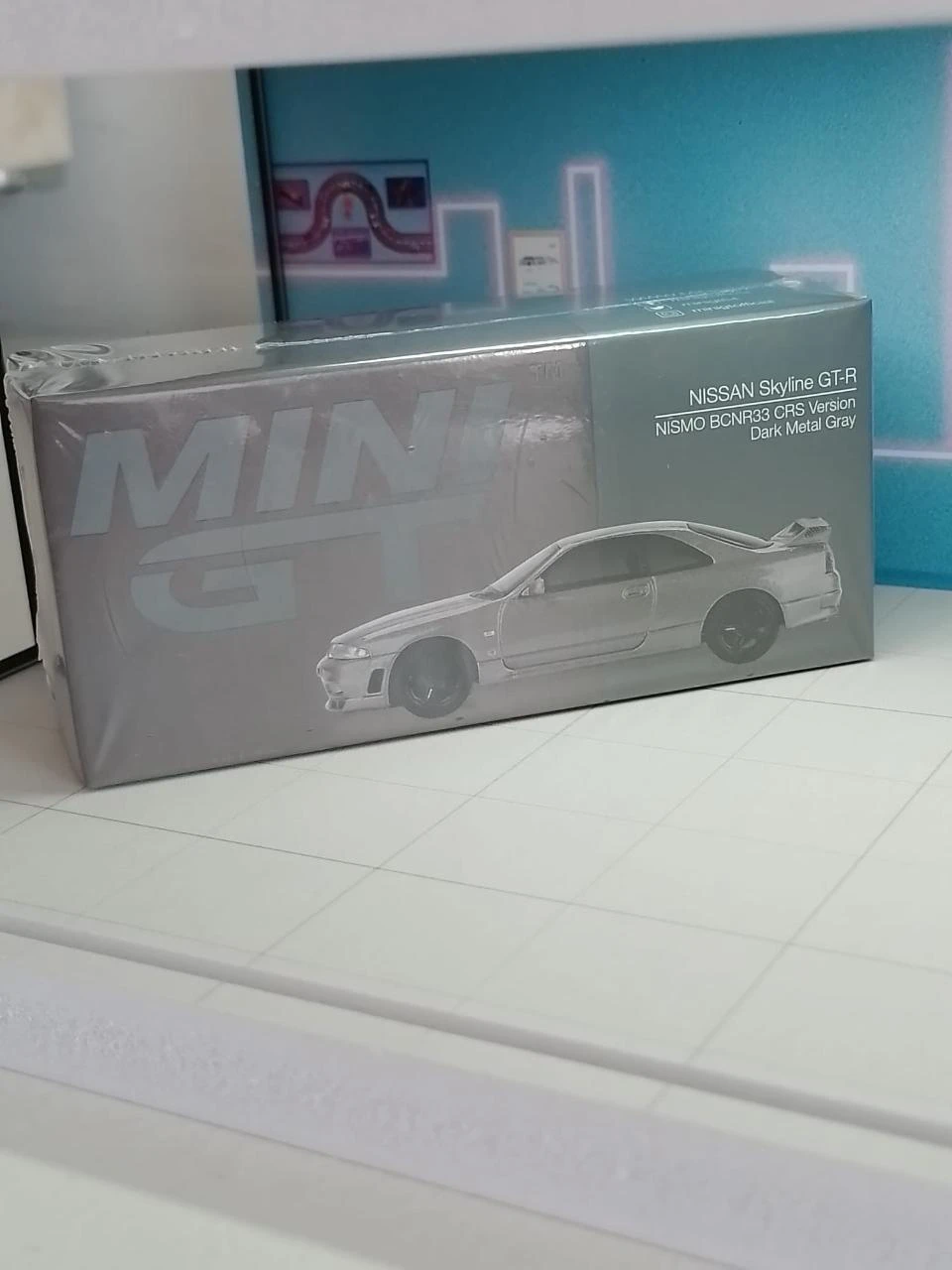 Mini GT 1/64 MGT1128 Nissan Skyline GT-R NISMO BCNR33 CRS Version Dark Gray